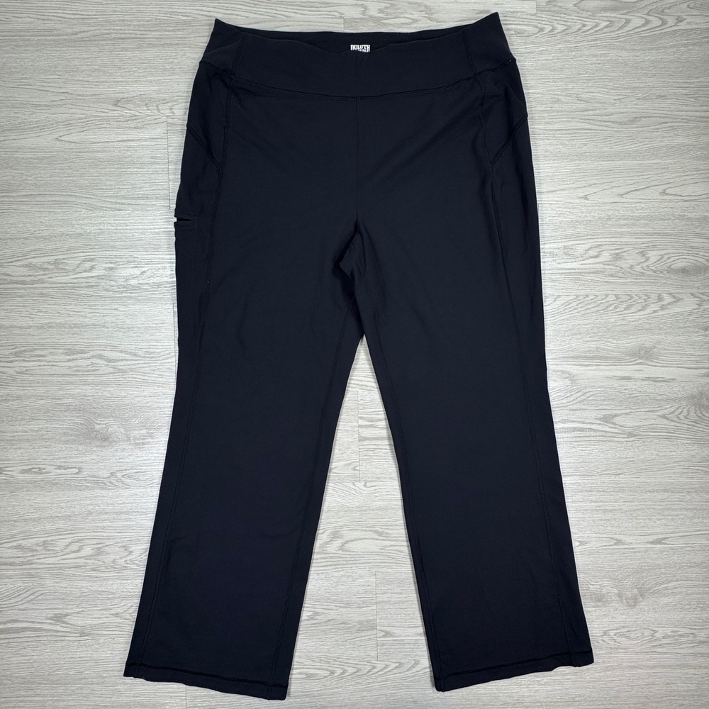 Duluth Trading NoGA Women's Classic Fit Relaxed Leg Pants Black Size XL x 31